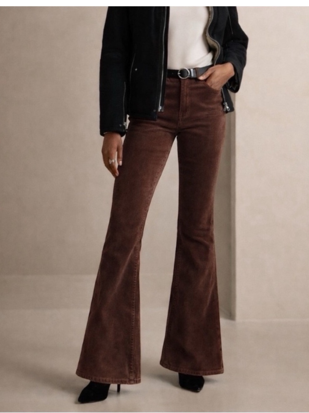 Banana Republic Brown High Rise Flare Pants